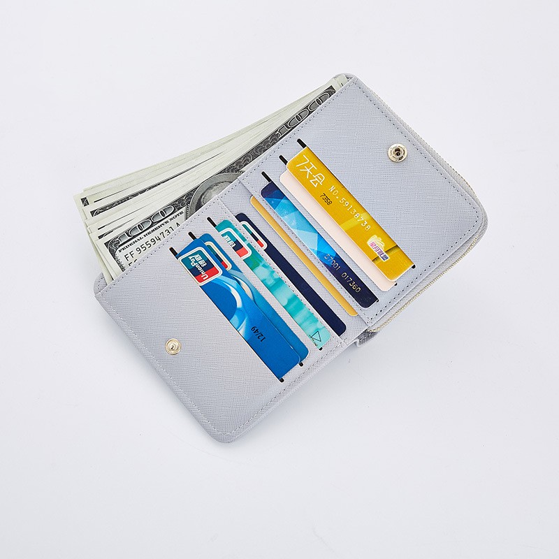 Ví nữ ngắn mini cao cấp FOREVER FOR YOU cute dễ thương nhỏ gọn bỏ túi gập 3 LUVADO VD309 | BigBuy360 - bigbuy360.vn