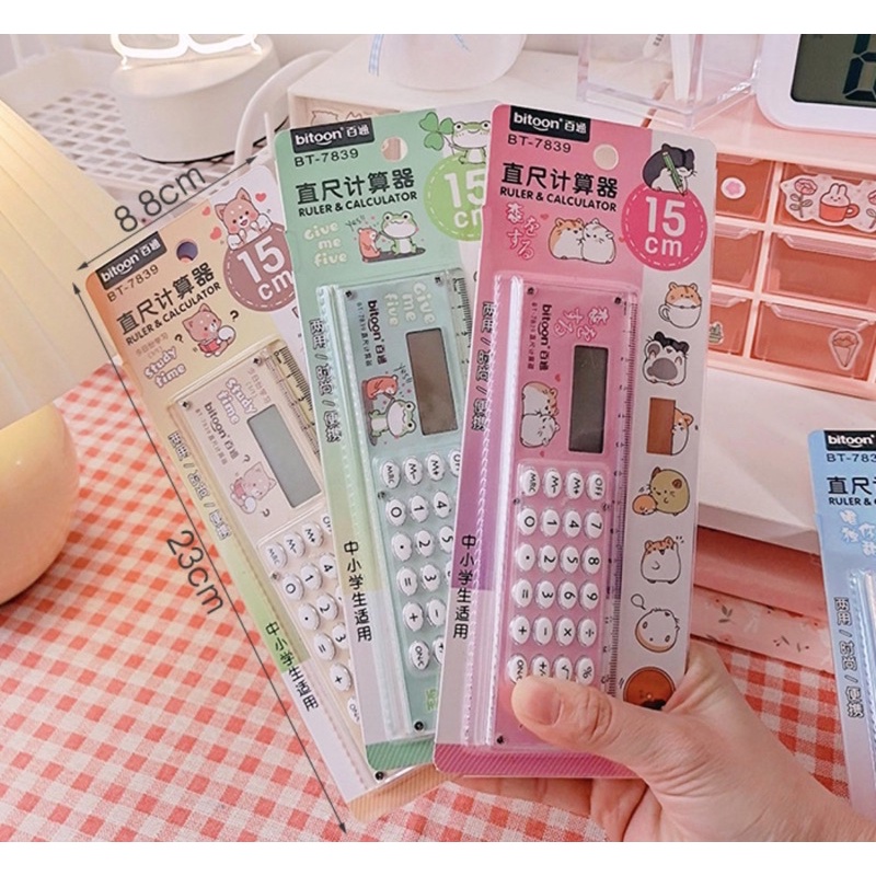 MÁY TÍNH KÈM THEO THƯỚC KẺ