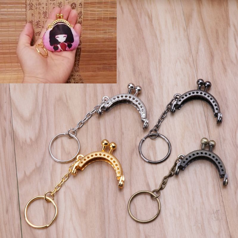 1 Khung Khóa Túi Đựng Tiền Xu Bằng Hợp Kim Sắt DIY