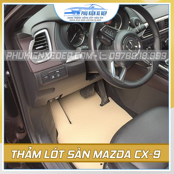 Thảm lót sàn ô tô KataCAO CẤP cao su Thái Lan cho xe Mazda CX9/CX8/CX5/BT-50/Mazda 6/3S/Mazda 3/Mazda 2