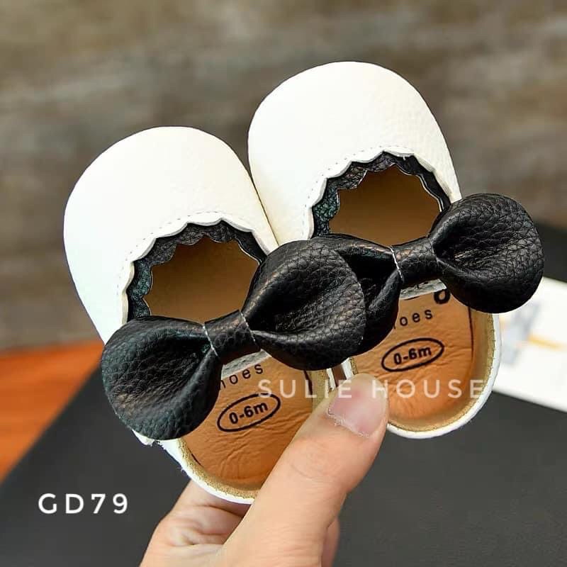 Giày tập đi bé gái đính nơ - GD79