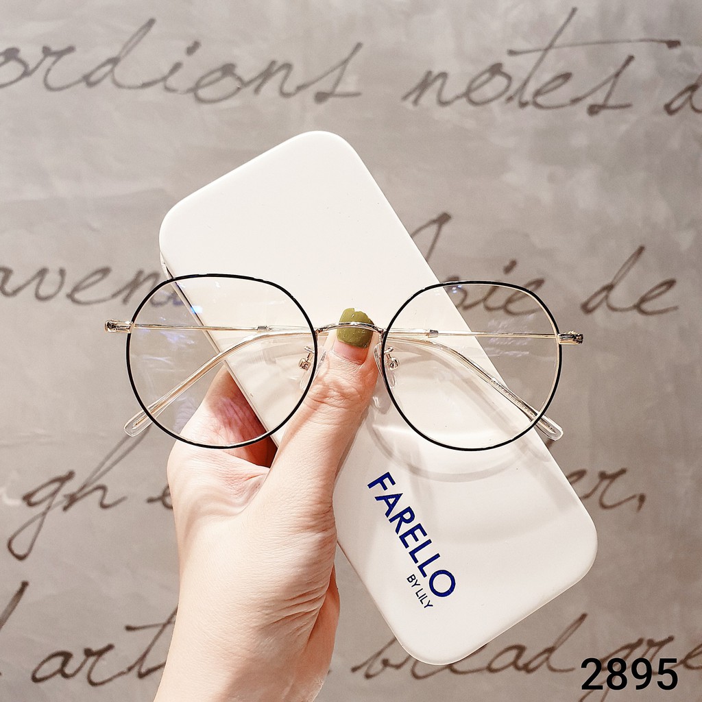 [Mã SKAMA07 giảm 8% đơn từ 250k] Gọng kính cận tròn kim loại phụ kiện thời trang nữ Lilyeyewear 2895 nhiều màu | BigBuy360 - bigbuy360.vn