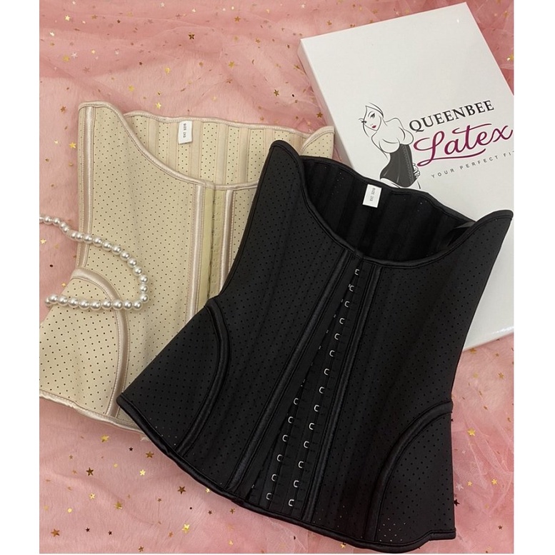 Gen nịt bụng latex che mỡ lưng giúp siết eo, định hình bụng.