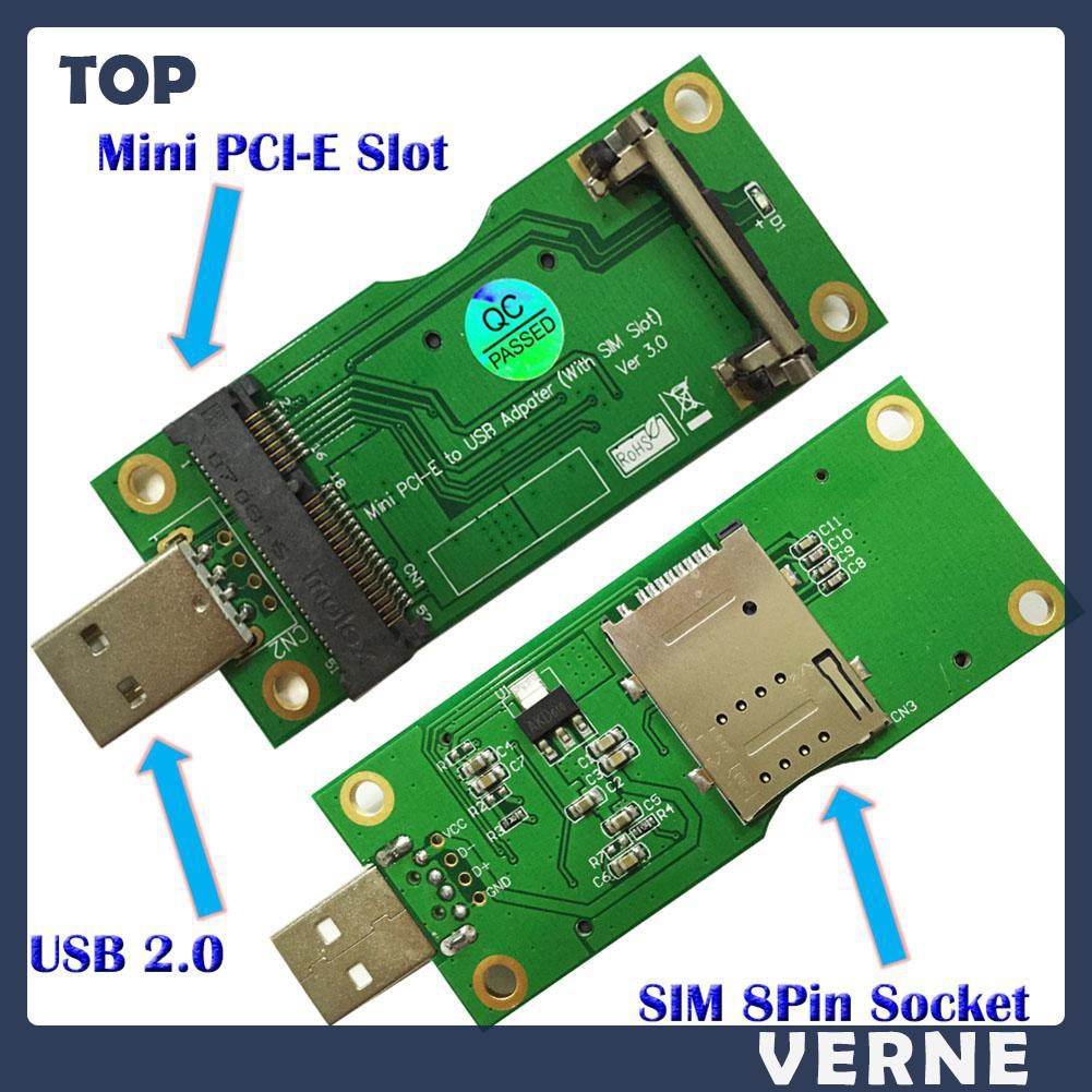 Bộ Chuyển Đổi Mini Pci-E Sang Usb Sim 8pin Cho Mô Đun Wwan / Lte