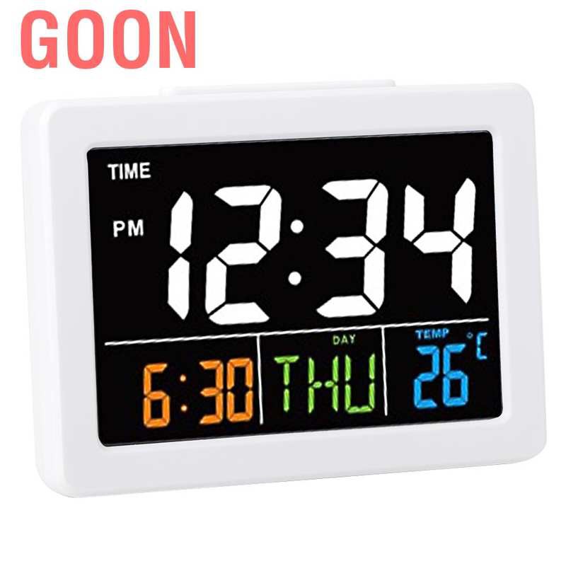 GOON Đồng Hồ Báo Thức Điện Tử Để Bàn Màn Hình Lcd Hiển Thị Nhiệt Độ