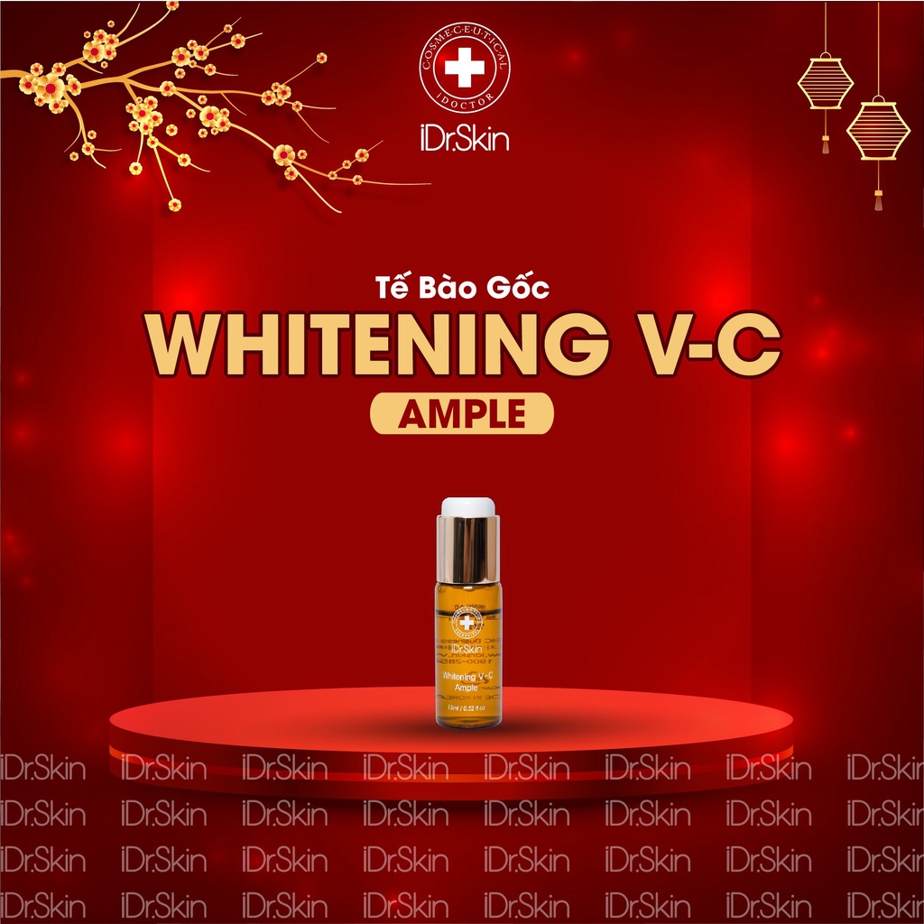 Tế Bào Gốc Trắng Da Whitening V-C Ample Giúp Sáng Da, Tăng Cường Tổng Hợp Collagen Và Đàn Hồi Da - iDr.Skin Official