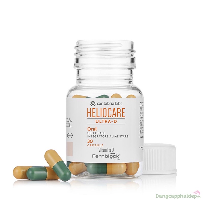Viên uống chống nắng Heliocare Ultra D - D Plus - Oral - Viên uống trắng da Heliocare Pure White Max240
