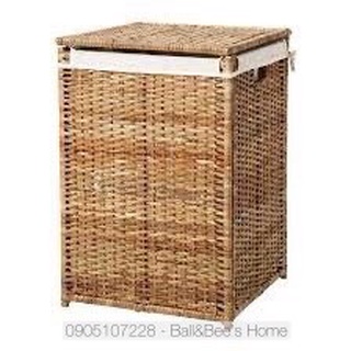 Sọt mây/ đựng đồ giặt là khung sắt đựng đồ chơi, giặt là đan bằng mây vỏ ít mốc