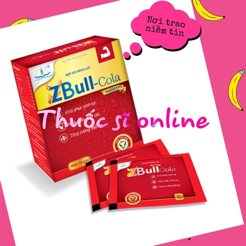 ✅ Bột sủi tăng lực ZBULL Cola - 10 gói