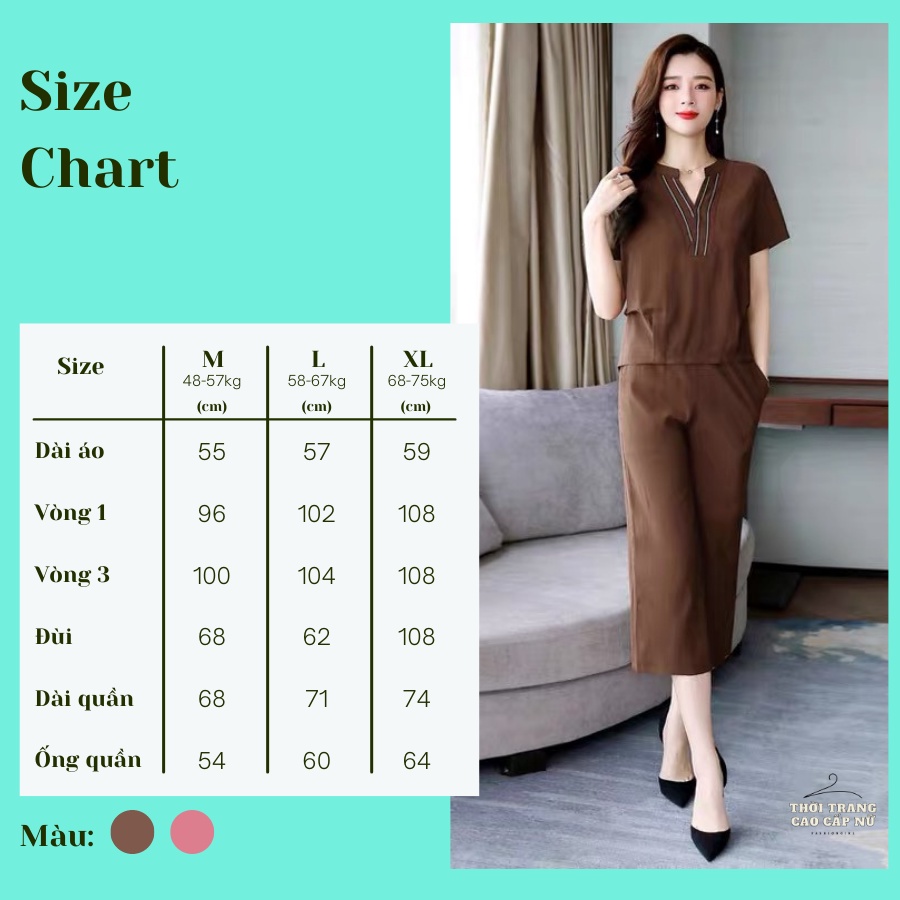 Quần Áo Trung Niên Nữ Bigsize Cho Mẹ Vải Đũi Cao Cấp Mềm Min,Thoáng Mát Thấm Hút Mồ Hôi TN32 - MT.shop