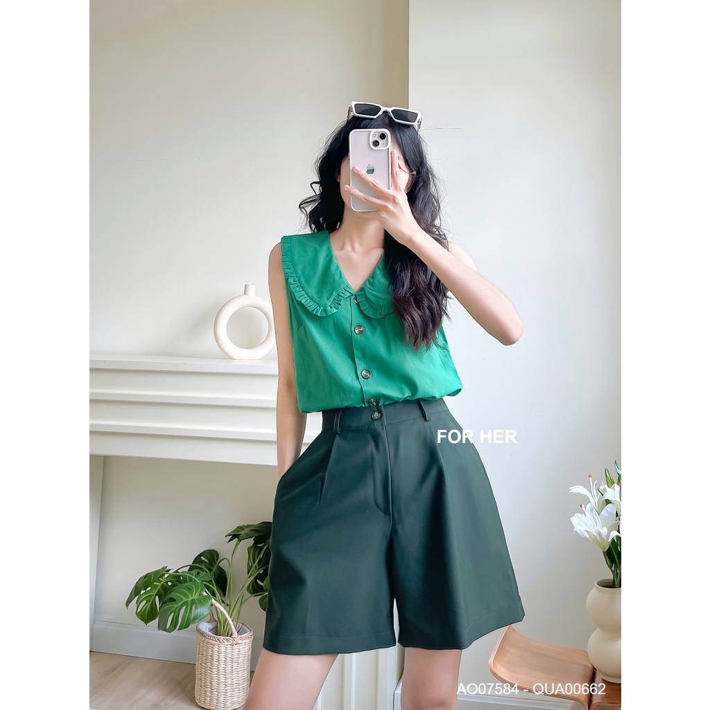 Quần short cài nút QUA0066