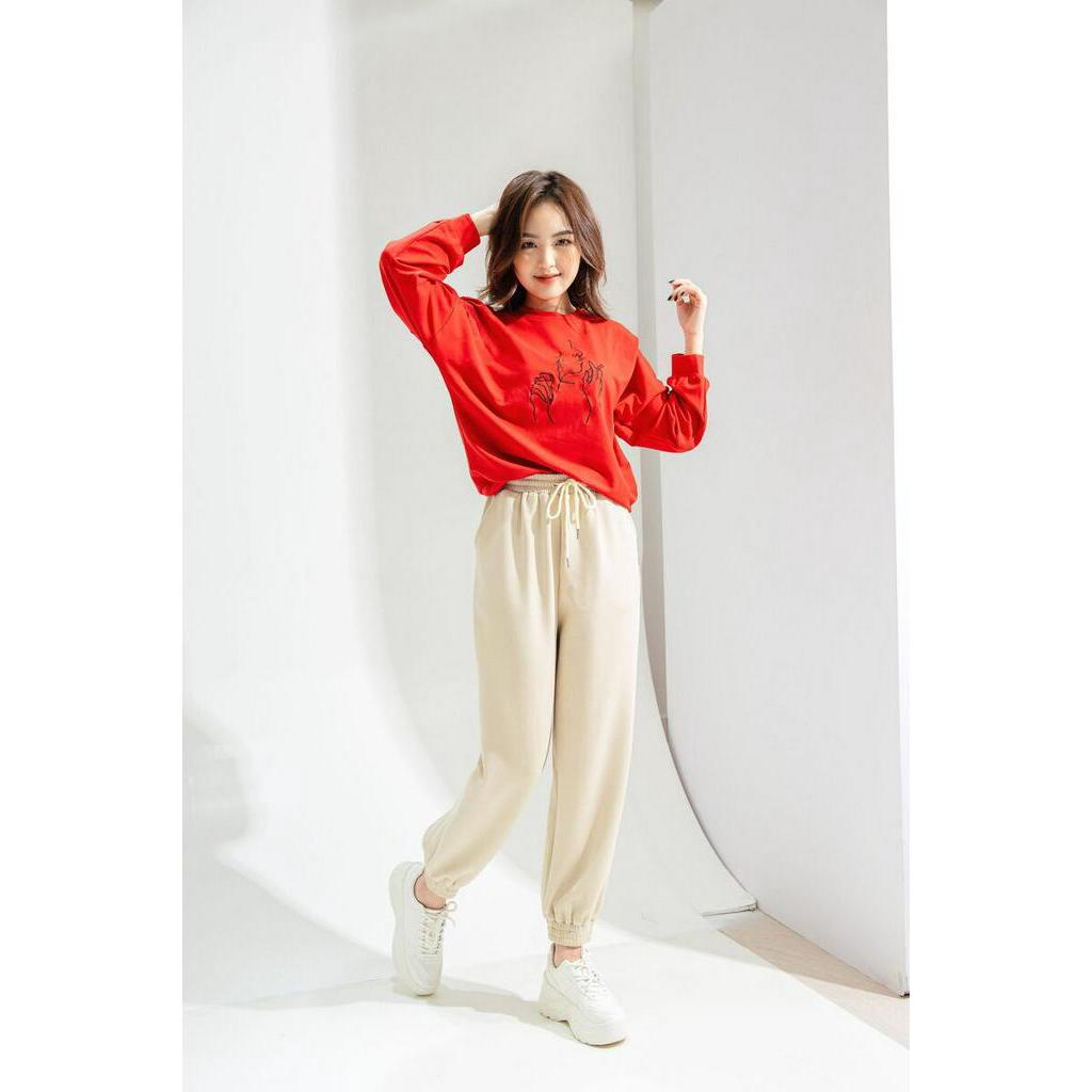 Quần nỉ joger cạp rút dây CCHAT