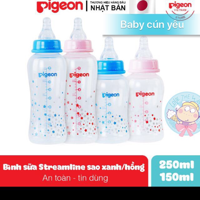 [CHÍNH HÃNG][MẪU MỚI]Bình sữa PP Streamline 150ml/250ml(2 màu)