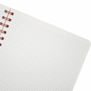 [Sổ vở đẹp] Sổ KLONG Caro Math Notebook lò xo kép B5 bìa nhựa 200tr 72,4g fo kem; MS: 299