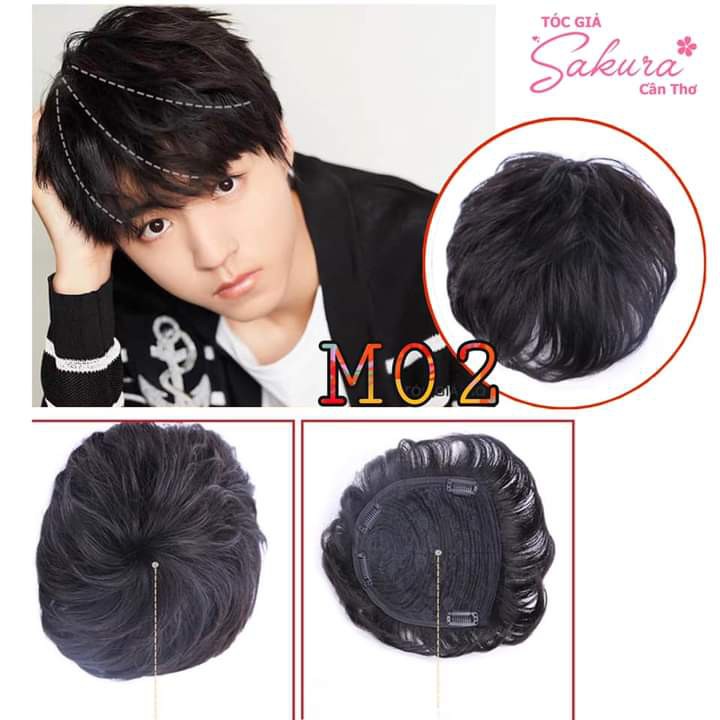 Tóc Mái Hói Nam - Tóc Thật 100% ❤️ Free Ship ❤️ Tóc cao cấp chịu nhiệt- video & hình thật