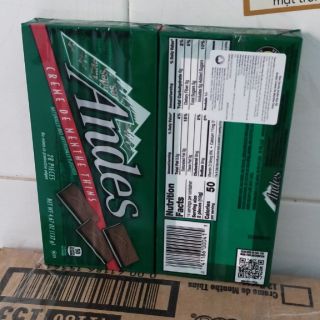 Kẹo socola Andes nhập từ Mỹ.