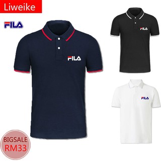 Áo polo Tay Ngắn In Chữ FILA Thời Trang Cho Nam