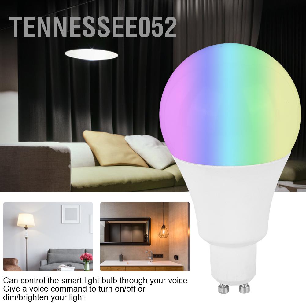 [Hàng Sẵn] Bóng đèn LED thông minh WiFi Bluetooth RGB Thay đổi màu sắc làm mờ cho Amazon / alexa / google / home / IFTTT / Tmall Genie 85-265V【Tennessee052】