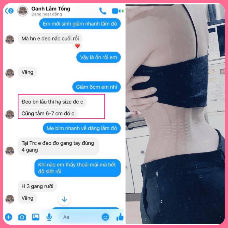 Đai nịt bụng giảm mỡ định hình eo latex Corset Chuẩn 25 xương màu đen tặng kèm áo lót 100k hạ size miễn phí 2 lần.
