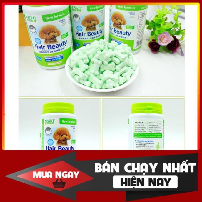 Viên uống dưỡng lông cho chó Poodle Hair Beauty Sprit 160g giá rẻ