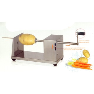 Máy cắt khoai Tây lốc xoáy + 2 lưỡi dao