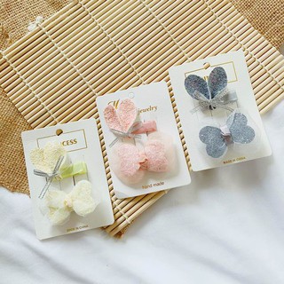 set kẹp tóc handmade cho bé gái T033