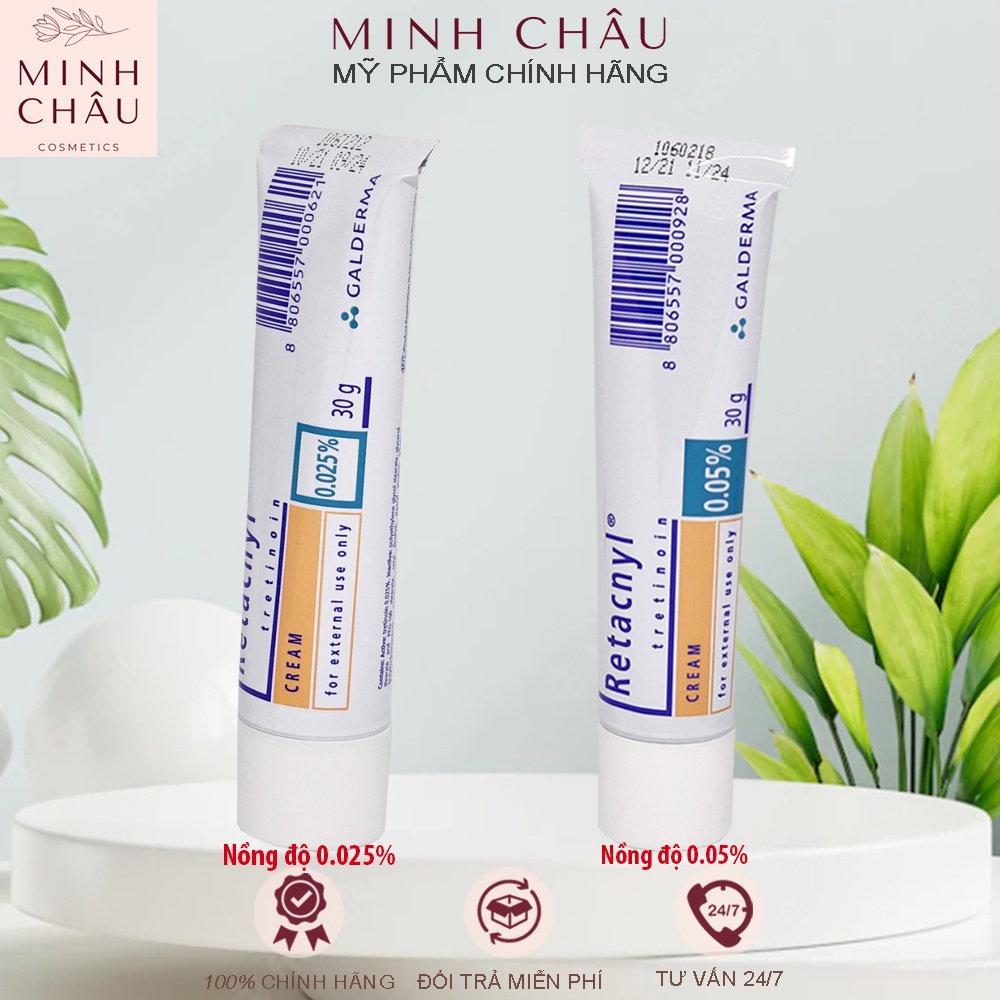 Tretinoin Retacnyl Cream 0,025%, 0.05% - Kem hỗ trợ giảm mụn trẻ hóa da