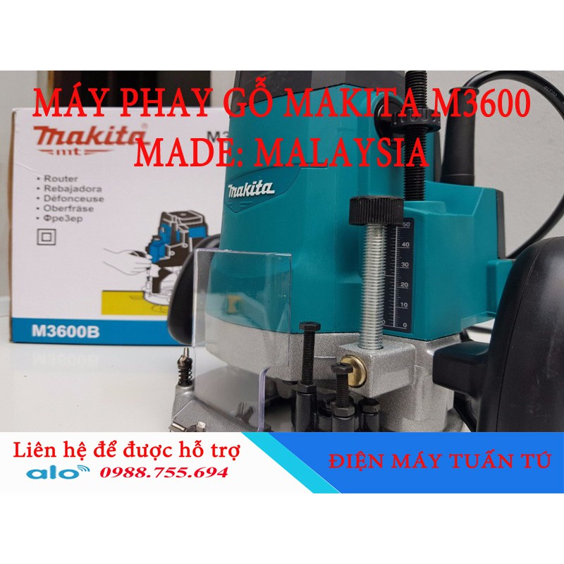 MÁY PHAY GỖ Nhật Bản MA.KI.TA-M3600 - Máy soi gỗ Nhật Bản Ma.ki.ta