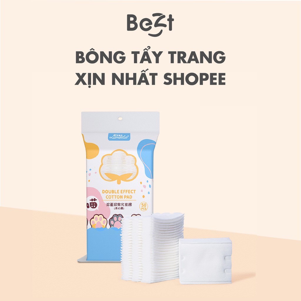 Bông tẩy trang 50m cotton thấm hút