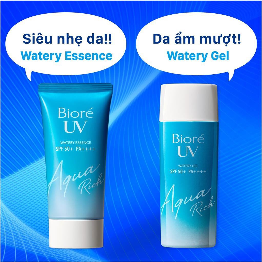 Gel Chống Nắng Màng Nước Dưỡng Ẩm Bioré UV Aqua Rich Watery Gel SPF50+/PA++++ 90ml