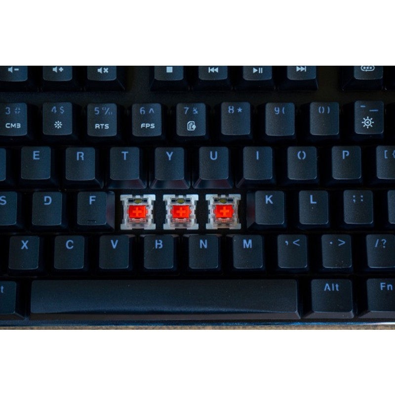 Bàn phím cơ E-DRA EK389 - Outemu switch - Keycap ABS Double Shot - Led siêu sáng màu trắng - Hàng chính hãng