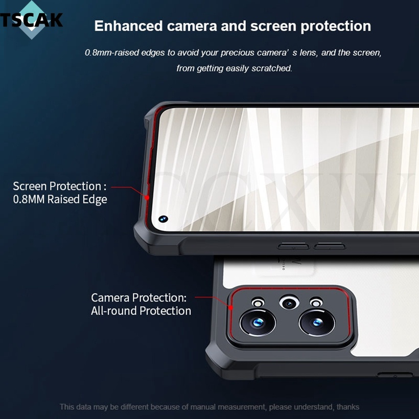 Ốp Điện Thoại Silicon Acrylic Trong Suốt Chống Sốc Cho Realme 8i GT Neo 2 2T Q5i Q5 Pro V25 Narzo 50i 50 Pro 50A Prime