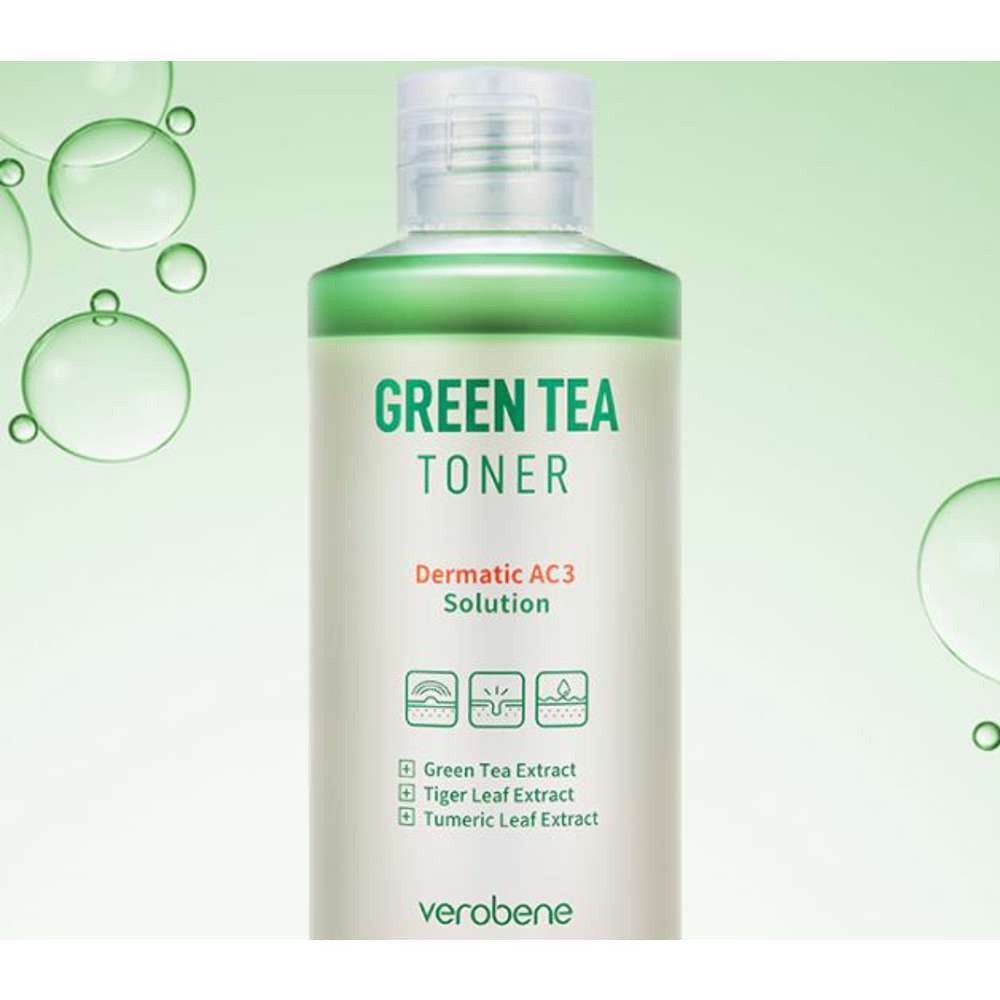 Nước hoa hồng trà xanh Verobene Green Tea Toner 200ml