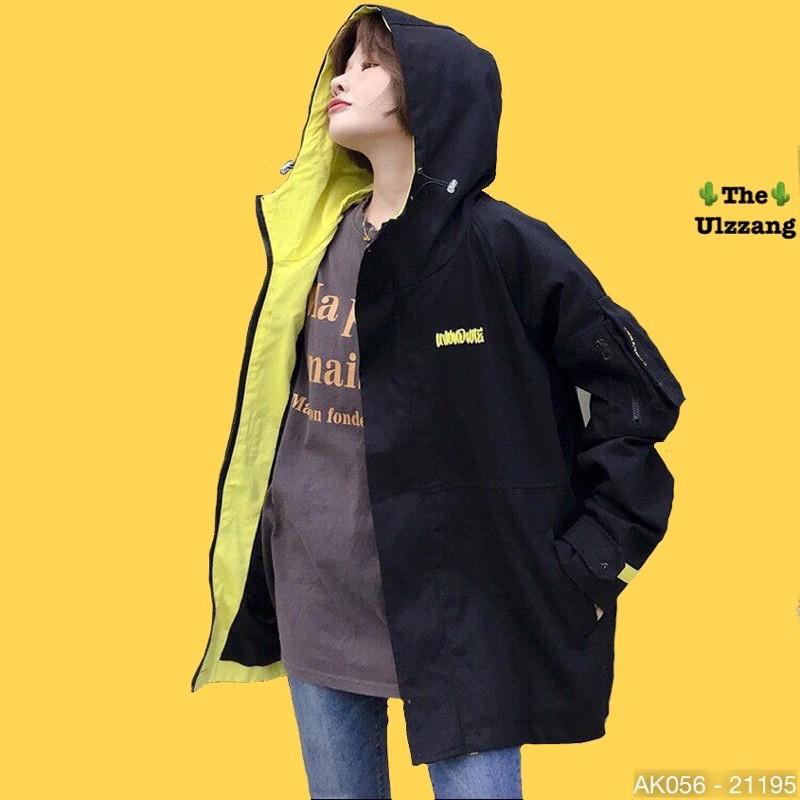 🌵 𝐓𝐡𝐞𝐔𝐥𝐳𝐳𝐚𝐧𝐠 🌵 056 Áo Khoác Kaki Thêu Chữ (Hot Trending)