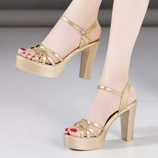 SANDAL CAO GÓT QUAI NÚT THẮT ĐẾ CAO 10CM XINH✨✨