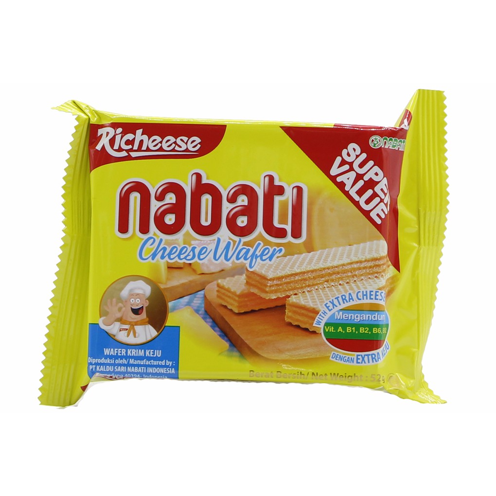 Bánh xốp Nabati nhân kem 52g
