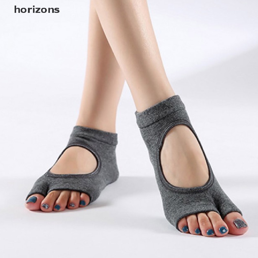 Vớ Xỏ Hai Ngón Bằng Cotton Chống Trượt Mau Khô Dùng Tập Yoga / Pilates / Thể Thao Dành Cho Nữ