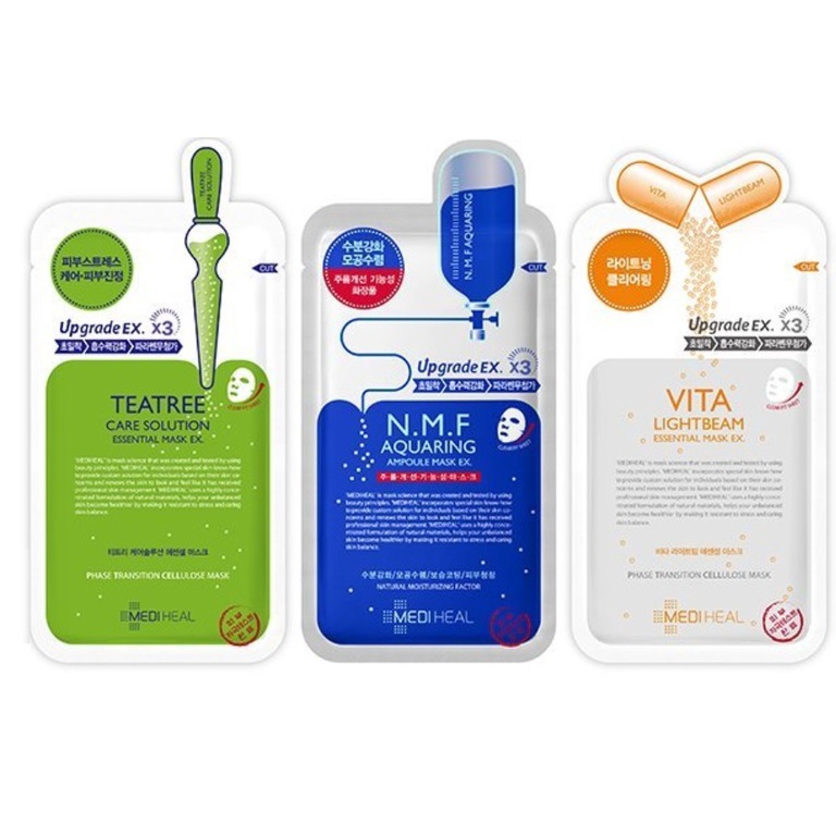 Combo 10 Mặt nạ Mediheal các loại ( Vita lightbeam , placenta, tea tree)