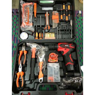 Trọn bộ sản phẩm máy khoan pin ACZ 12v hàng chính hãng