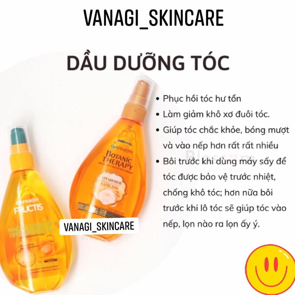 [dưỡng tốt ko bết] Dầu dưỡng tóc Garnier Argan Botanic Therapy Ultra Doux