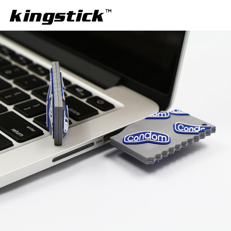 USB hình bao cao su bằng silicon sáng tạo dung lượng từ 8GB~1TB