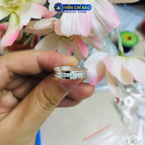 Nhẫn bạc đôi unisex Vương Hậu chất liệu bạc S925 thời trang phụ kiện trang sức nữ Viễn Chí Bảo N700282 - N700300