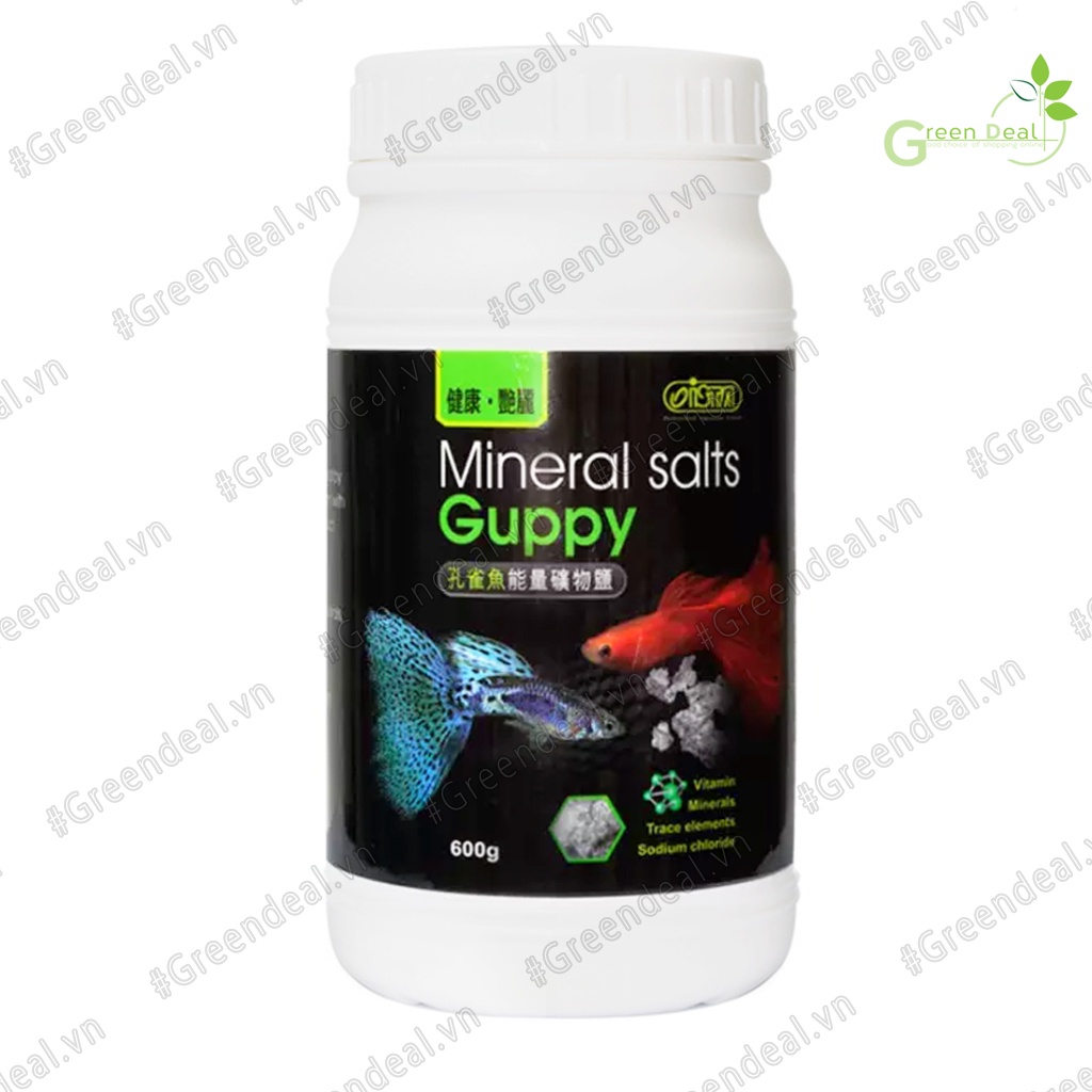 ISTA - Mineral Salts Guppy (Hộp 600 gram) | Bổ sung khoáng, Vitamin cho cá Guppy, cá 7 màu