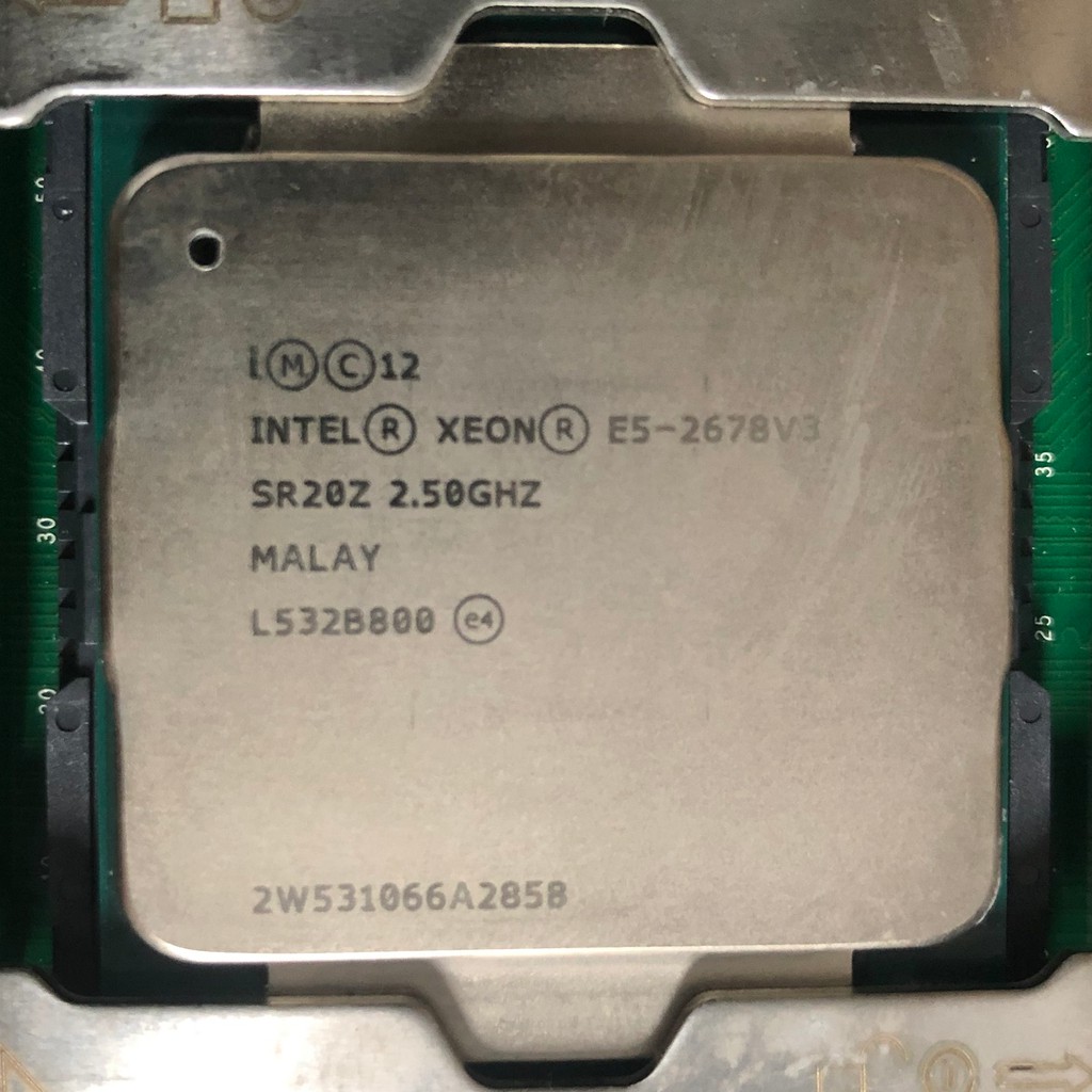 CPU Intel Xeon E5-2670 E5-2678 E5-2680 v3 v4 12 nhân 24 luồng turbo 3.1GHz 30MB Cache socket 2011 v3