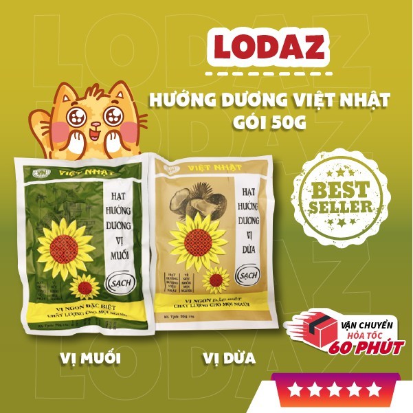 Hướng dương Việt Nhật  tẩm vị thơm ngon, bùi béo và bổ dưỡng- đồ ăn vặt Lodaz Sweet Thái Bình | BigBuy360 - bigbuy360.vn