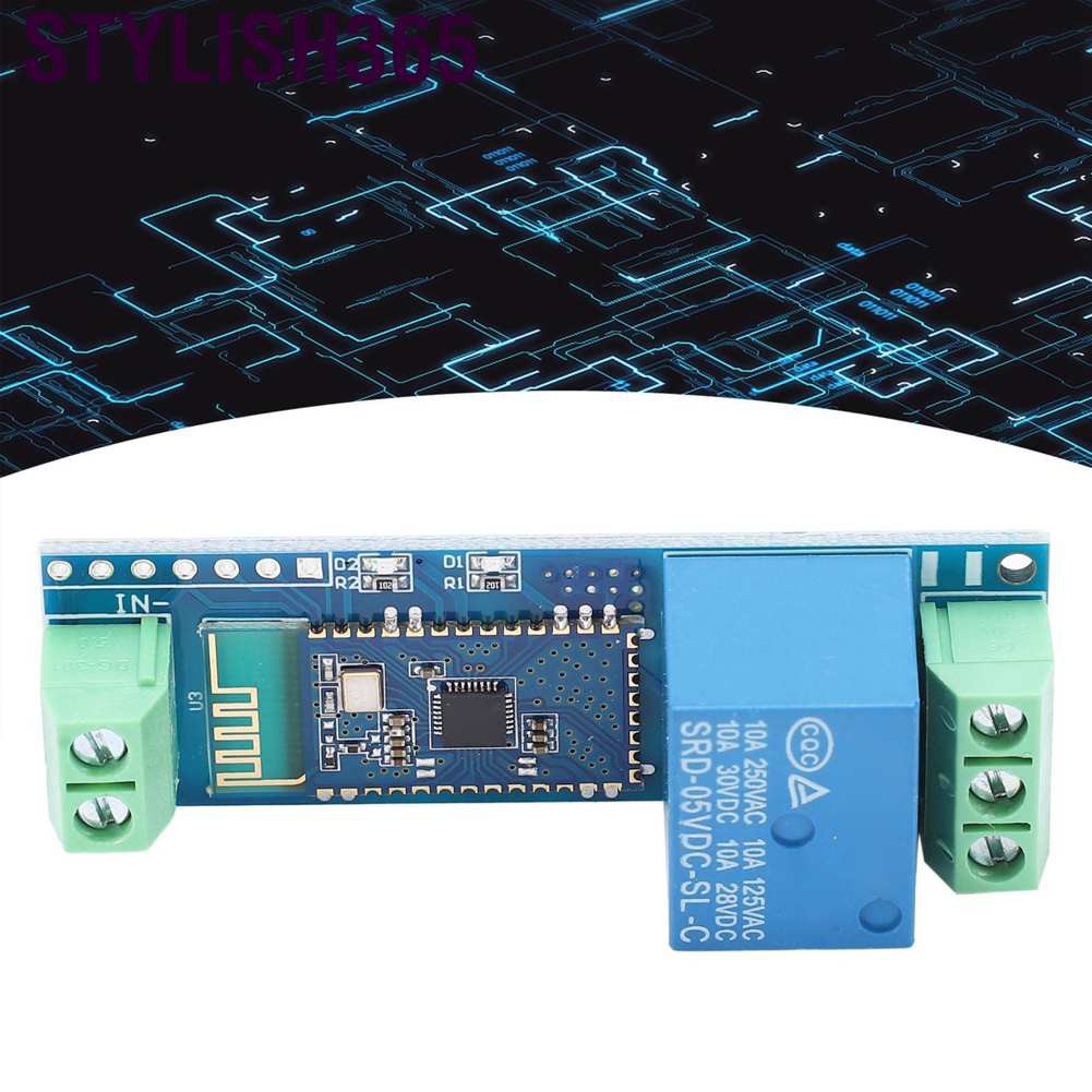 Stylish365 Bluetooth Module PCB Wireless Control 5V Relay Component for Android Phone IoT