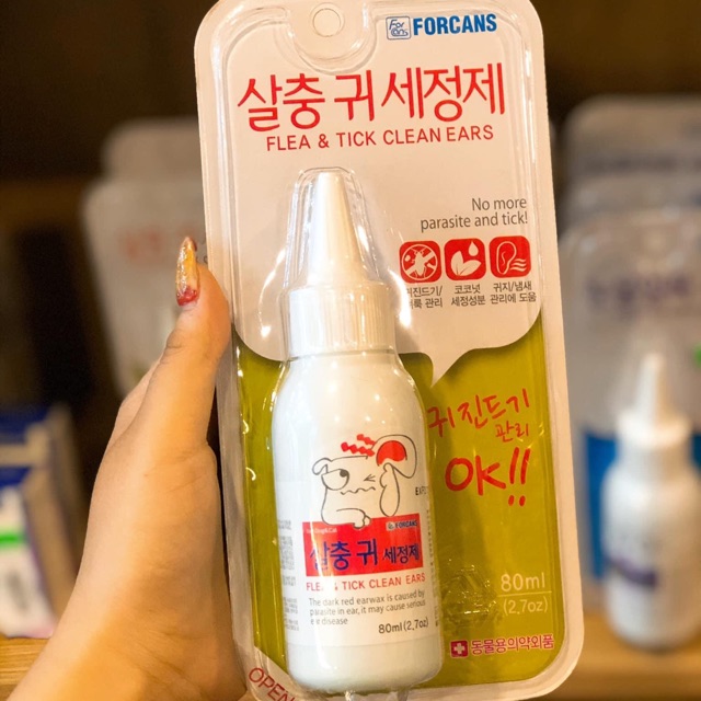 FORCAN Sát khuẩn ve rận cho đôi tai luôn sạch sẽ  made in Korea 🇰🇷