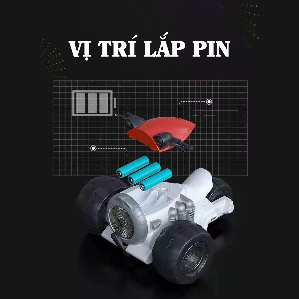 Đồ chơi Robot Xe Đua trẻ em có phát nhạc, phát sáng mẫu mới 2022 Boba Store - Tặng kèm pin