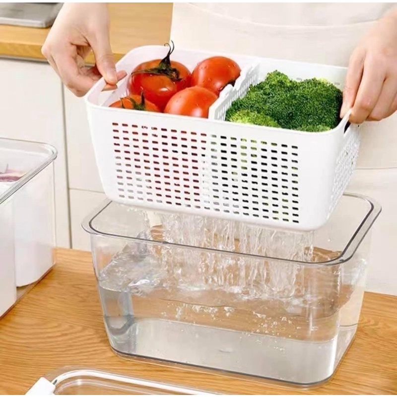 Sét hộp nhựa đựng thực phẩm để tủ lạnh an toàn kèm nắp đậy
