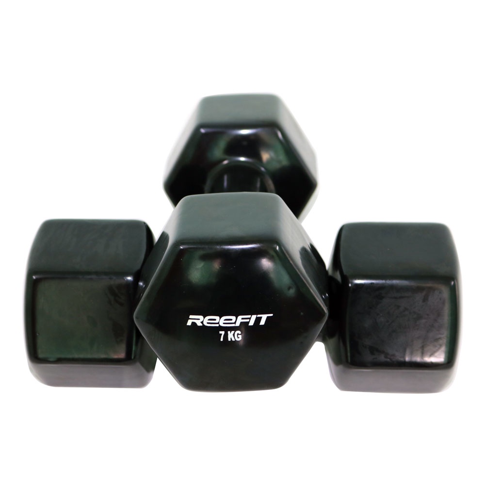 Tạ Tay Cao Su 7kg Reefit Cao Su Trơn Lõi Thép Cao Cấp